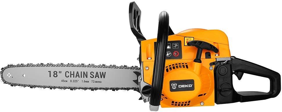 Бензопила Deko DKCHS 45-18 PLUS 3.1л.с. дл.шины:18" (45cm) (085-2002) фото 1