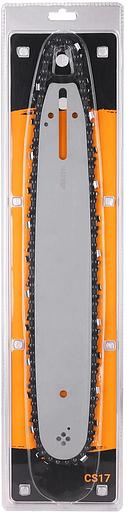 Шина + цепь для цепных пил Deko CS17 3/8" 52звен. для DKEC 14/DKCHS 40 Pro 14 (упак.:1шт) (080-2037) фото 3