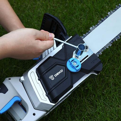 Шина + цепь для цепных пил Deko CS17 3/8" 52звен. для DKEC 14/DKCHS 40 Pro 14 (упак.:1шт) (080-2037) фото 6