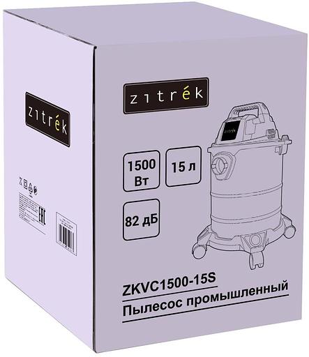 Строительный пылесос Zitrek ZKVC1500-15S 1500Вт (уборка: сухая) серебристый фото 5