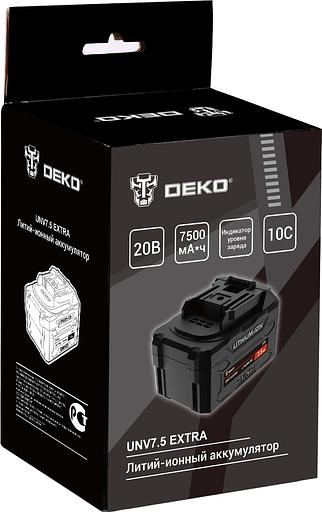 Батарея аккумуляторная Deko UNV7.5 EXTRA 20В 7.5Ач Li-Ion (063-4499) фото 8