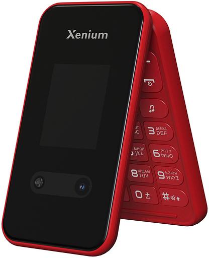 Мобильный телефон Xenium X680 красный раскладной 2Sim 2.8" 240x320 Nucleus 0.3Mpix GSM900/1800 MP3 FM microSD max32Gb фото 6