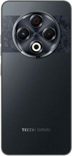 Смартфон Tecno Spark 30 256Gb 8Gb черный моноблок 3G 4G 2Sim 6.78" 1080x2436 Android 14 64Mpix 802.11 a/b/g/n/ac NFC GPS GSM900/1800 GSM1900 TouchSc Protect VidConf FM A-GPS microSD max1024Gb фото 3