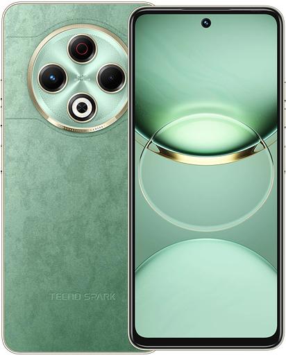 Смартфон Tecno Spark 30 128Gb 8Gb зеленый моноблок 3G 4G 6.78" 1080x2436 Android 14 64Mpix 802.11 a/b/g/n/ac NFC GPS GSM900/1800 GSM1900 TouchSc Protect фото 1