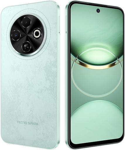 Смартфон Tecno Spark 30C 128Gb 6Gb зеленый моноблок 3G 4G 6.67" 720x1600 Android 14 48Mpix 802.11 a/b/g/n/ac NFC GPS GSM900/1800 TouchSc Protect фото 8