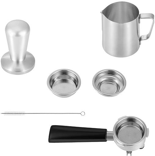 Кофеварка рожковая Kitfort КТ-7170 2900Вт серебристый/черный фото 7