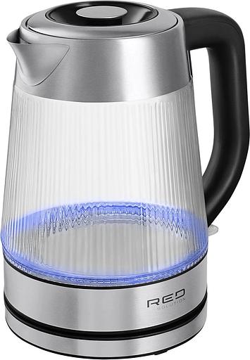 Чайник электрический Red Solution G121 1.8л. 2200Вт черный/серебристый корпус: стекло/металл/пластик фото 3