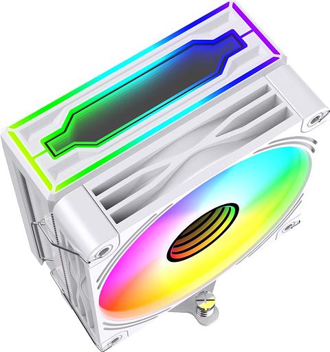 Устройство охлаждения(кулер) Bloody BD-AC205-ARGB1 ARGB Soc-AM5/AM4/1151/1200/2066/1700 белый 4-pin 14-26dB Al+Cu LCD 205W 513gr Ret (BD-AC205-ARGB1-WH) фото 4