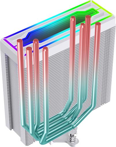 Устройство охлаждения(кулер) Bloody BD-AC205-ARGB1 ARGB Soc-AM5/AM4/1151/1200/2066/1700 белый 4-pin 14-26dB Al+Cu LCD 205W 513gr Ret (BD-AC205-ARGB1-WH) фото 9