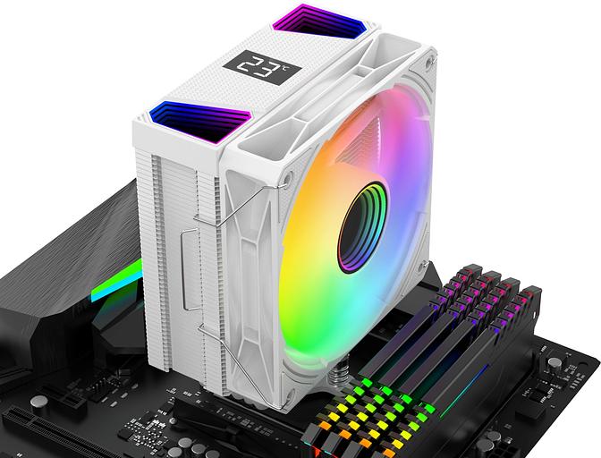 Устройство охлаждения(кулер) Bloody BD-AC220-ARGB1 ARGB Soc-AM5/AM4/1151/1200/2066/1700 белый 4-pin 14-26dB Al+Cu LCD 220W 596gr Ret (BD-AC220-ARGB1-WH) фото 6