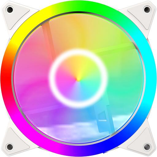 Вентилятор для корпуса Bloody BD-CF120ARGB4 ARGB 120х120x25 белый 4-pin 26дБ (BD-CF120ARGB4-WH) Ret фото 1