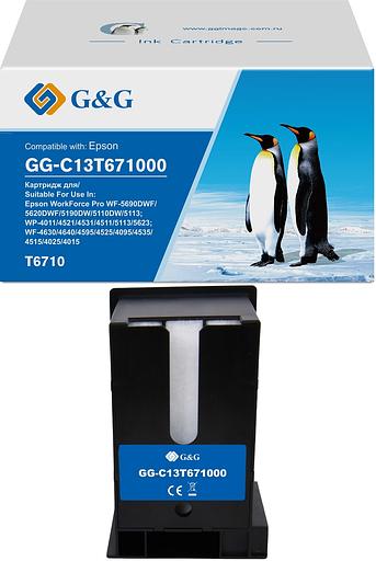 Бункер G&G GG-C13T671000 (C13T671000) для Epson WorkForce WF-5690DWF/5620DWF/5190DW/5110DW/5113 фото 1