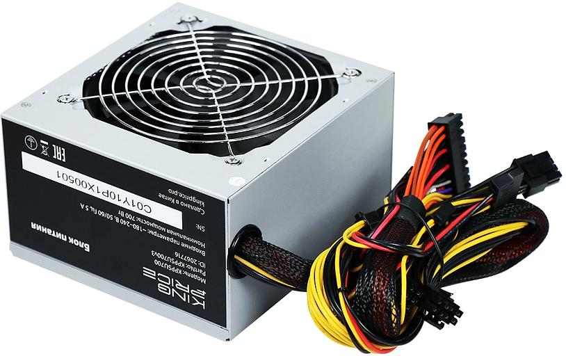 Блок питания KingPrice ATX 700W KPPSU700 (20+4pin) APFC 120mm fan 4xSATA фото 1
