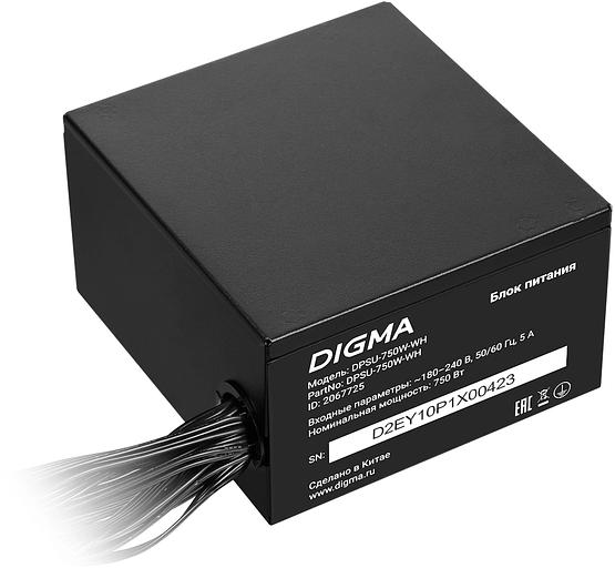 Блок питания Digma ATX 750W DPSU-750W-WH 80 PLUS WHITE (20+4pin) APFC 120mm fan 6xSATA RTL фото 5