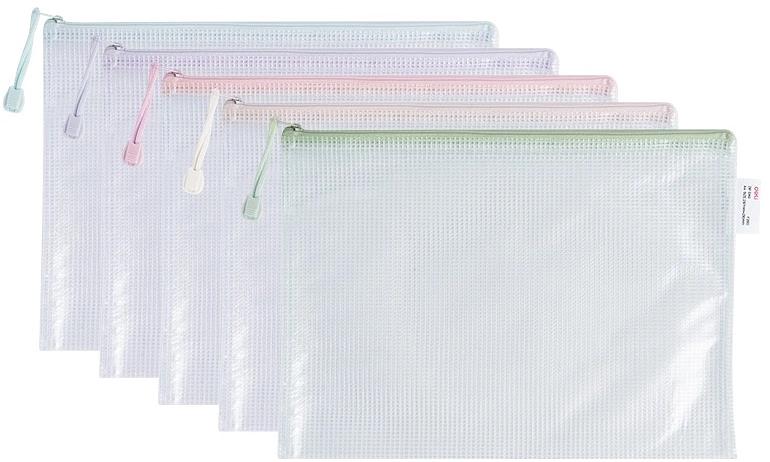 Папка на молнии ZIP Deli Colorful EF280 A4 ПВХ 0.23мм ассорти цвет молнии ассорти фото 1