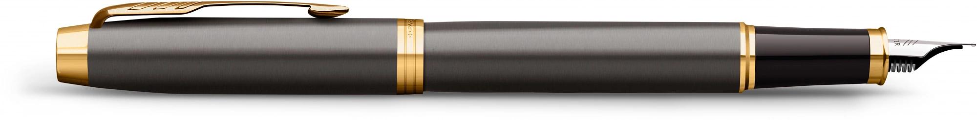 Ручка перьев. Parker IM Premium Grey Core GT (2213776) M черн. черн. подар.кор. фото 3