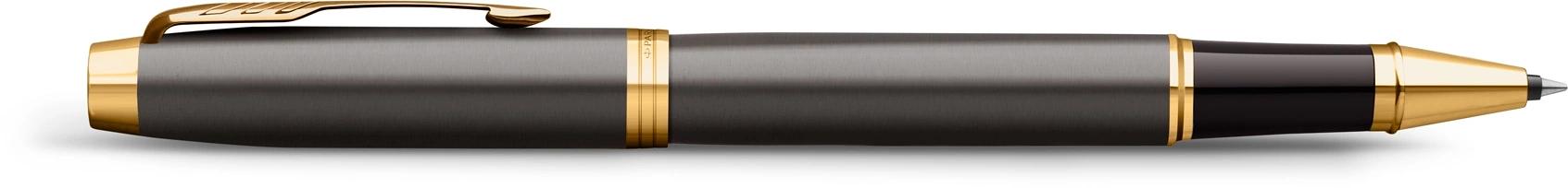 Ручка роллер Parker IM Premium Grey Core GT (2213778) F черн. черн. подар.кор. фото 3