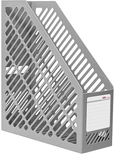 Лоток вертикальный Deli E9842 GREY E9842 1отд. для бумаг серый пластик фото 1