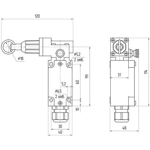 Аварийный тросовый выключатель ТЕКО АТВ-03Л04 00-00041455 фото 2