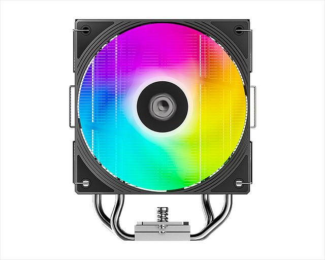 Кулер для процессора ID-COOLING FROZN A410 SE ARGB LGA1700/1200/115X/AM5/AM4 (10шт/кор, TDP 180W, PWM, 4 тепл.трубки прямого контакта, ARGB FAN 120mm, черный) RET фото 3