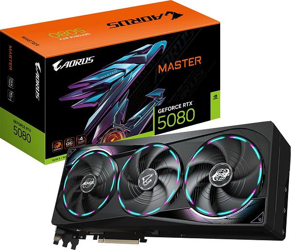 Видеокарта Gigabyte PCI-E 4.0 GV-N5080AORUS M-16GD 1.0 NVIDIA GeForce RTX 5080 16Gb 256bit GDDR7 2550/23000 HDMIx1 DPx3 HDCP Ret фото 10