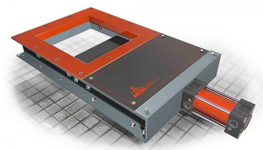 Шиберная заслонка (ножевой затвор) фото 1