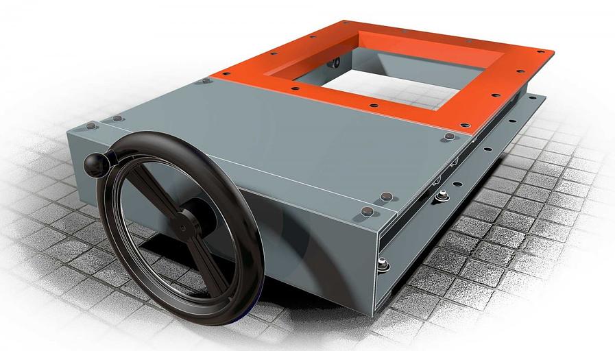 Шиберная заслонка (ножевой затвор) фото 2