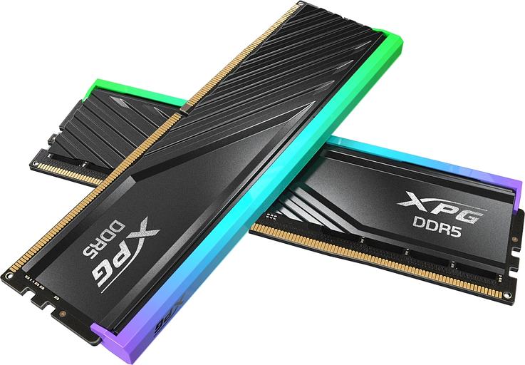 Память DDR5 2x16GB 6400MHz A-Data AX5U6400C3216G-DTLABRBK XPG Lancer RGB RTL PC5-51200 CL32 DIMM 288-pin 1.4В kit dual rank с радиатором Ret фото 3