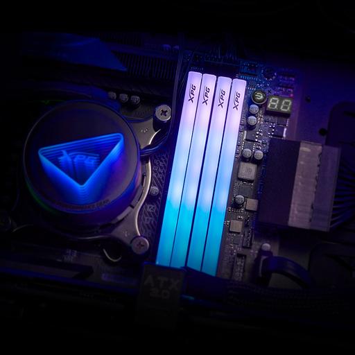 Память DDR5 2x16GB 6400MHz A-Data AX5U6400C3216G-DTLABRWH XPG Lancer RGB RTL PC5-51200 CL32 DIMM 288-pin 1.4В kit dual rank с радиатором Ret фото 5