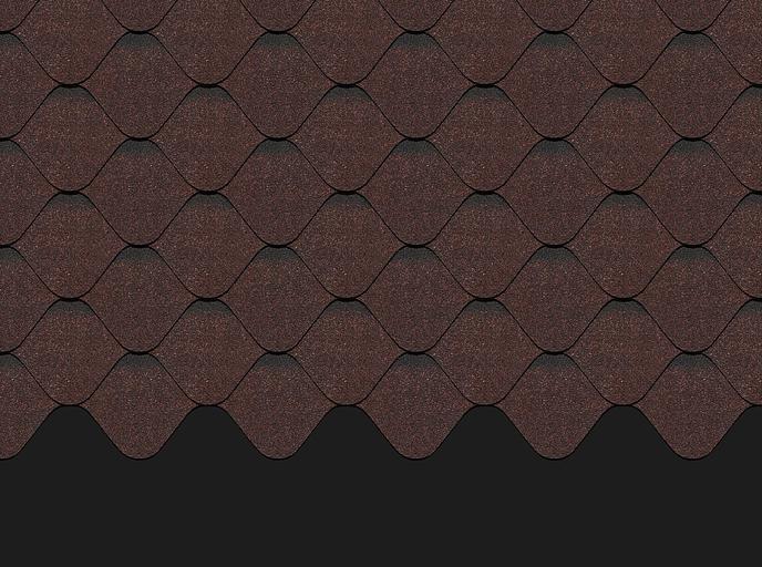Гибкая черепица Döcke PIE Premium «Ницца» какао опт фото 1