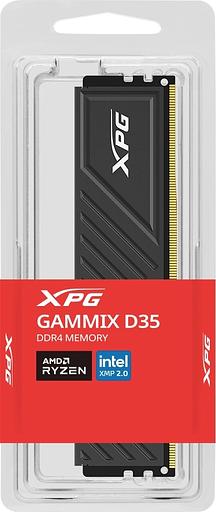 Память DDR4 8GB 3600MHz A-Data AX4U36008G18I-SBKD35 XPG Gammix D35 RTL PC4-28800 CL18 DIMM 288-pin 1.35В dual rank Ret фото 4