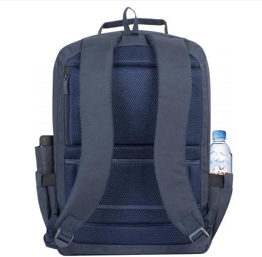 Рюкзак для ноутбука 17.3" Riva 8460 темно-синий полиэстер женский дизайн фото 5