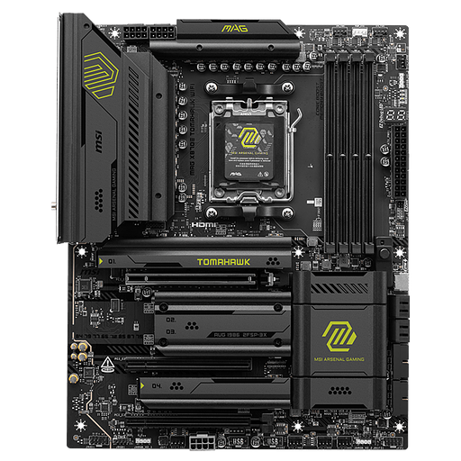 Материнская плата MSI MAG X870E TOMAHAWK WIFI SocketAM5 AMD X870 4xDDR5 ATX AC`97 8ch(7.1) 5Gigabit RAID+HDMI фото 2