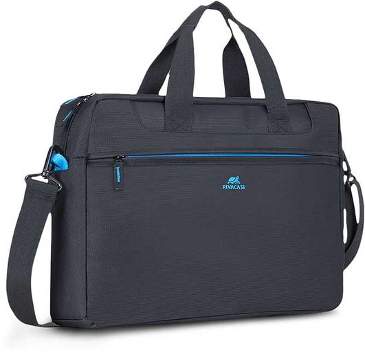 Сумка для ноутбука 16" Riva 8057 черный полиэстер (8057 BLACK) фото 2
