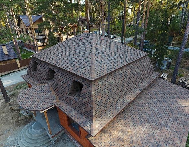 Гибкая черепица Döcke PIE Premium «Генуя» амаретто опт фото 8