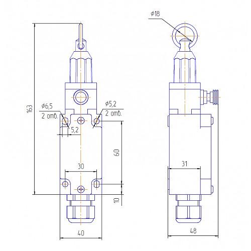 Аварийный тросовый выключатель ТЕКО АТВ-0304 00-00041454 фото 2