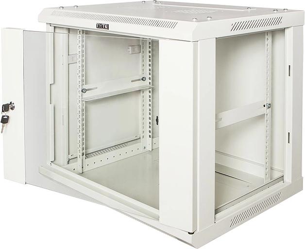 Шкаф коммутационный Lanmaster PRO (TWT-CBWPG-15U-6X4-GY) настенный 15U 600x450мм пер.дв.стекл 60кг серый IP20 фото 2
