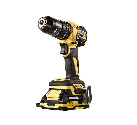 Дрель-шуруповерт аккумуляторная бесщеточная ударная PLATINUM в кейсе 18 В 65Нм патрон 13мм 2х2Ач фото 7