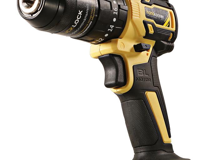 Дрель-шуруповерт аккумуляторная бесщеточная ударная PLATINUM в кейсе 18 В 65Нм патрон 13мм 2х2Ач фото 8