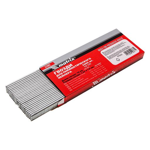 Гвозди для пнев. нейлера, длина - 10 мм, ширина - 1,25 мм, толщина - 1 мм, 5000 шт фото 1