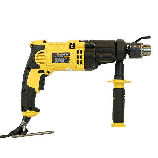 Дрель ударная 1000Вт 0-1100/3000 об патрон 13мм две скорости кабель 4м фото 4