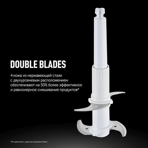 Блендер портативный Polaris PTB 0435 400Вт белый фото 8