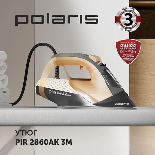 Утюг Polaris PIR 2860AK 2800Вт оранжевый/черный фото 2