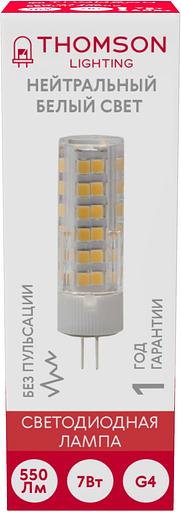 Лампа LED Thomson G4, капсульная, 7Вт, 4000К, белый нейтральный, TH-B4208, 1 шт. фото 2