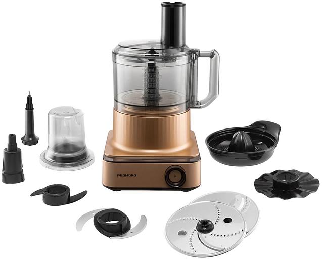 Кухонный комбайн Редмонд FP608 1300Вт бронзовый фото 2