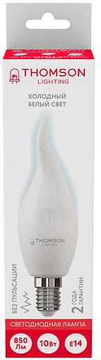Лампа светодиодная Thomson TH-B2313 10Вт цок.:E14 свеча 220B 6500K св.свеч.бел.хол. Tail Candle (упак.:1шт) фото 3