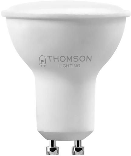 Лампа светодиодная Thomson TH-B2328 10Вт цок.:GU10 полусф. 220B 6500K св.свеч.бел.хол. MR16 (упак.:1шт) фото 1