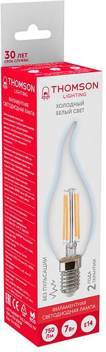 Лампа филам. Thomson Filament TH-B2336 7Вт цок.:E14 свеча 220B 6500K св.свеч.бел.хол. Tail Candle (упак.:1шт) фото 4