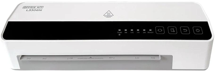 Ламинатор Office Kit L3306N белый/черный A3 (75-250мкм) 100см/мин (6вал.) хол.лам. лам.фото реверс фото 2