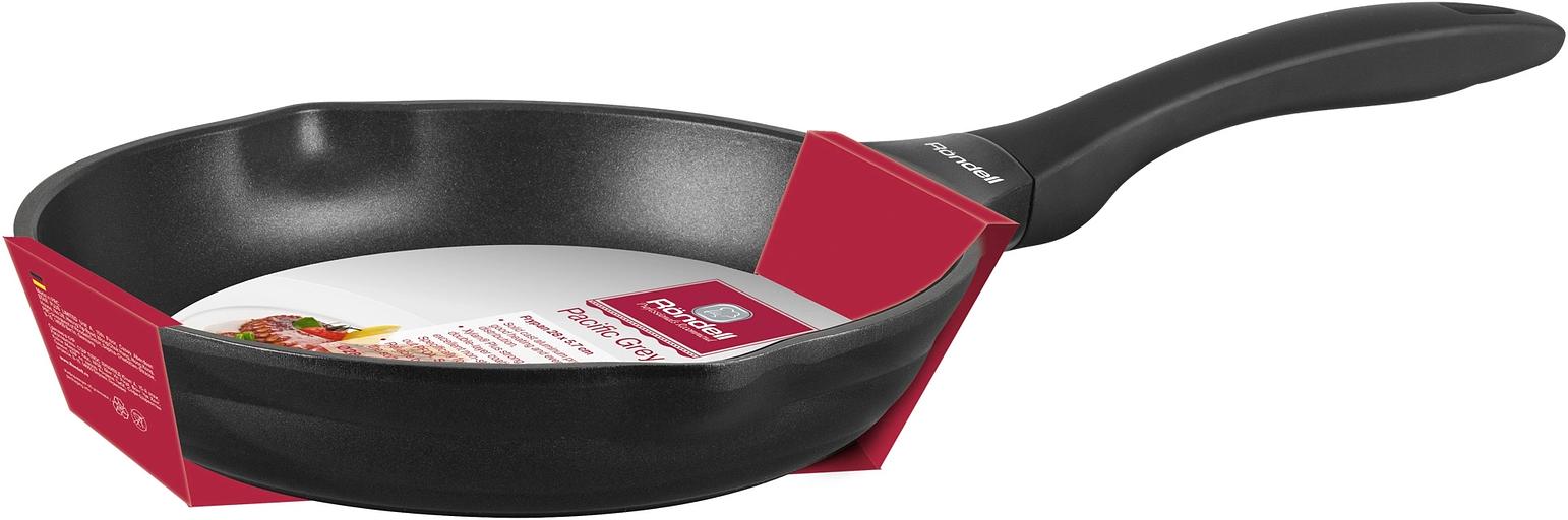 Сковорода Rondell Pacific RDA-1906 круглая 28см покрытие: Xylan Plus ручка несъемная (без крышки) серый фото 2